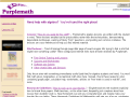 'screen shot' of Purplemath 'front page'