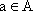 a-element of-A