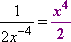 (x^4) / 2