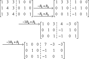 opérations de rangs de matrices