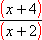 (x + 4) / (x + 2)